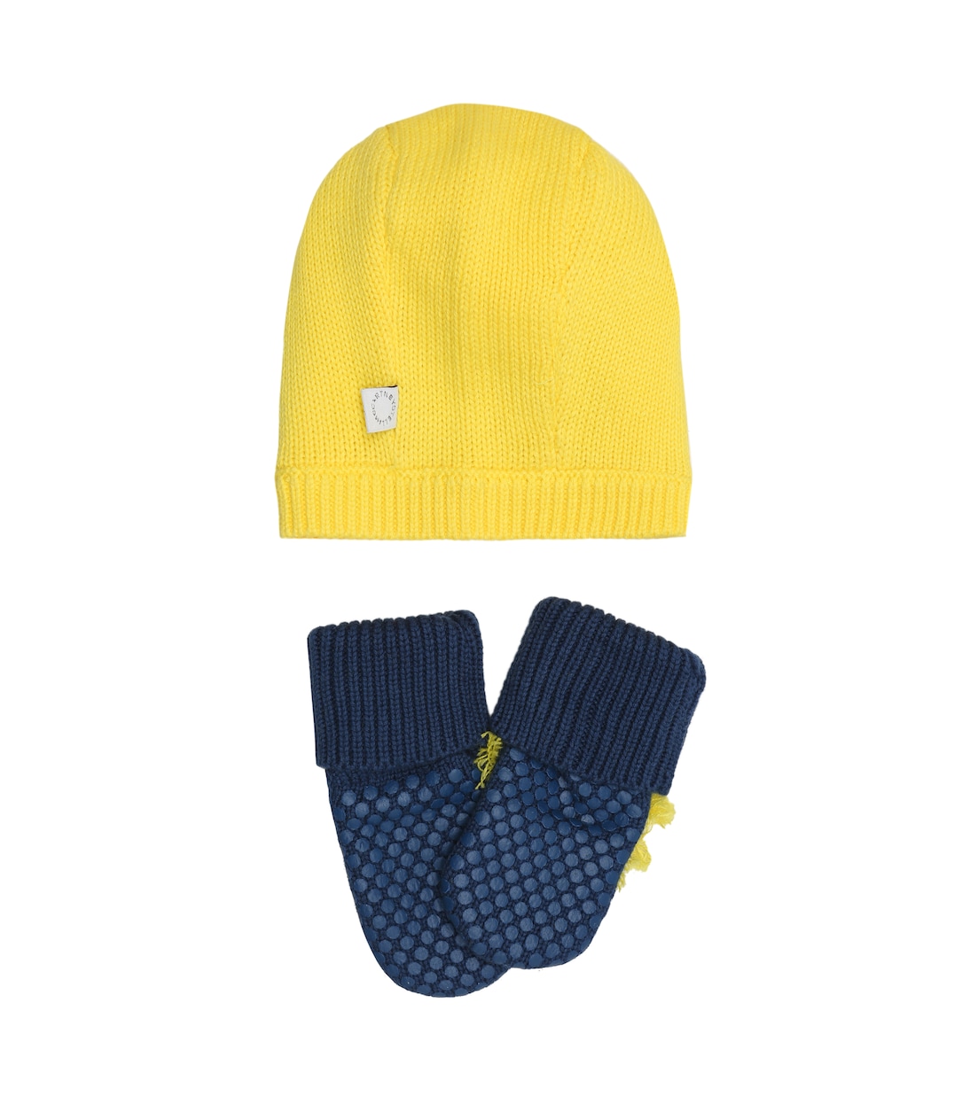 Bebé - set de guantes y gorro de algodón y lana | Stella McCartney Kids