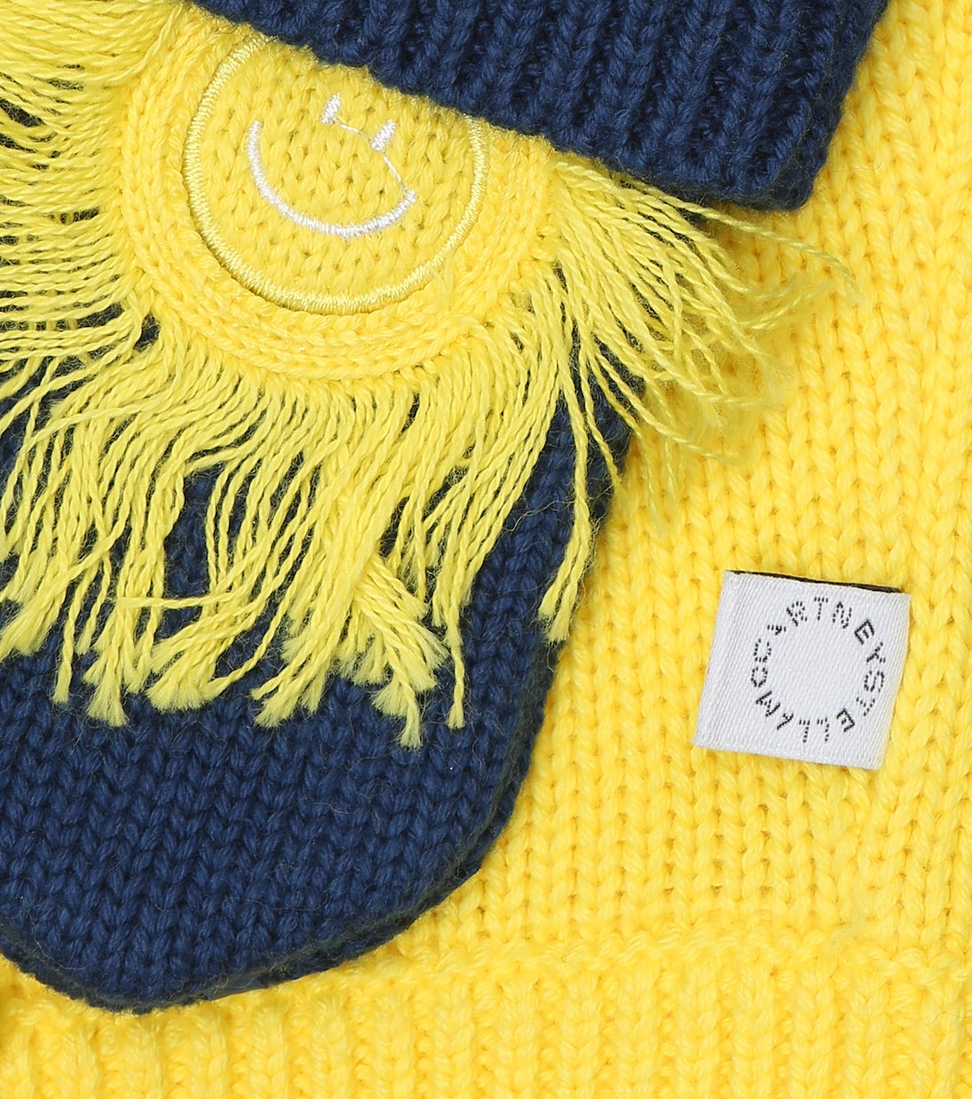 Bebé - set de guantes y gorro de algodón y lana | Stella McCartney Kids
