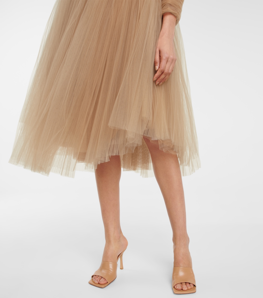 Trisha pleated tulle minidress | Khaite