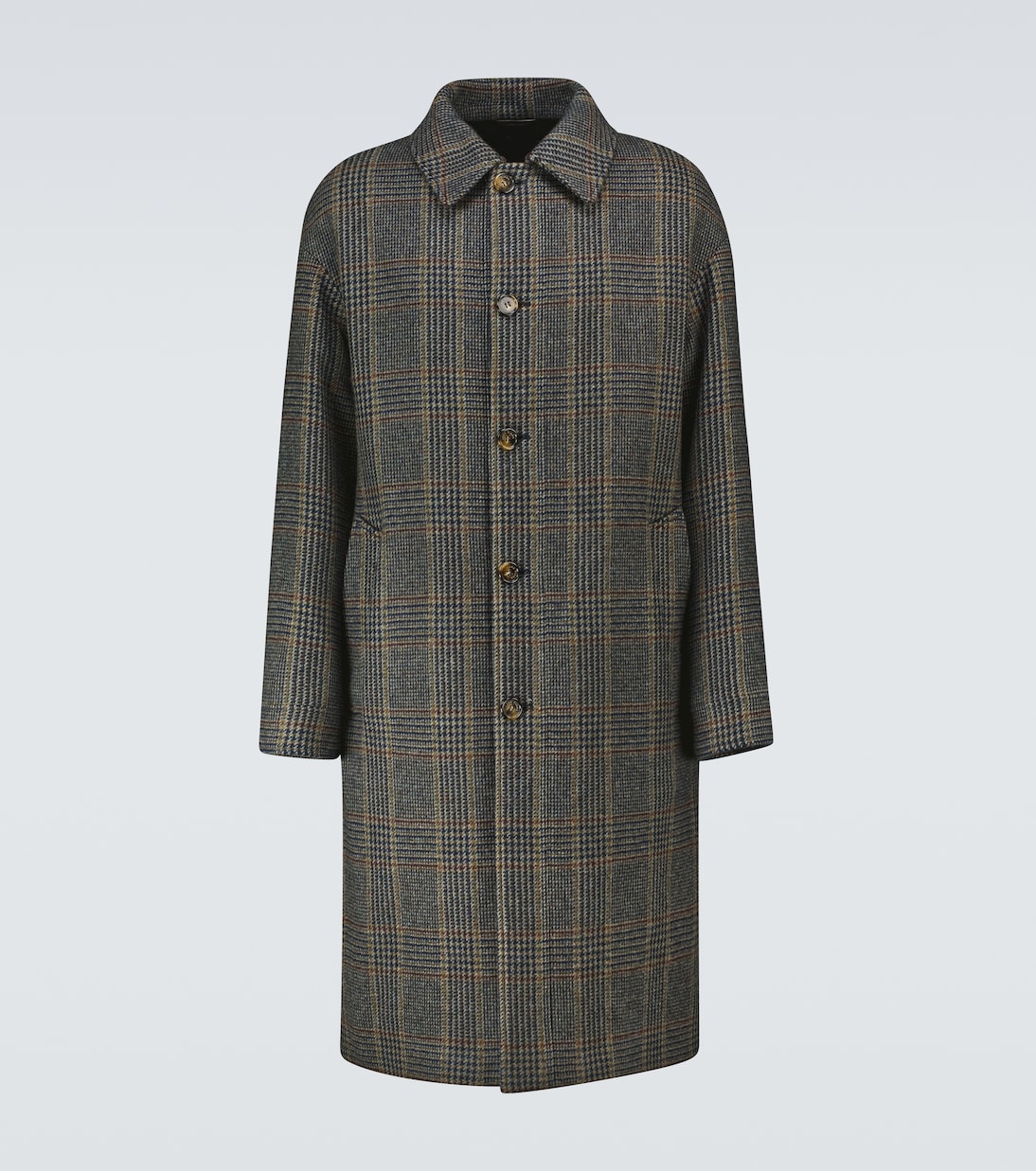 Irvine checked cashmere coat | Loro Piana