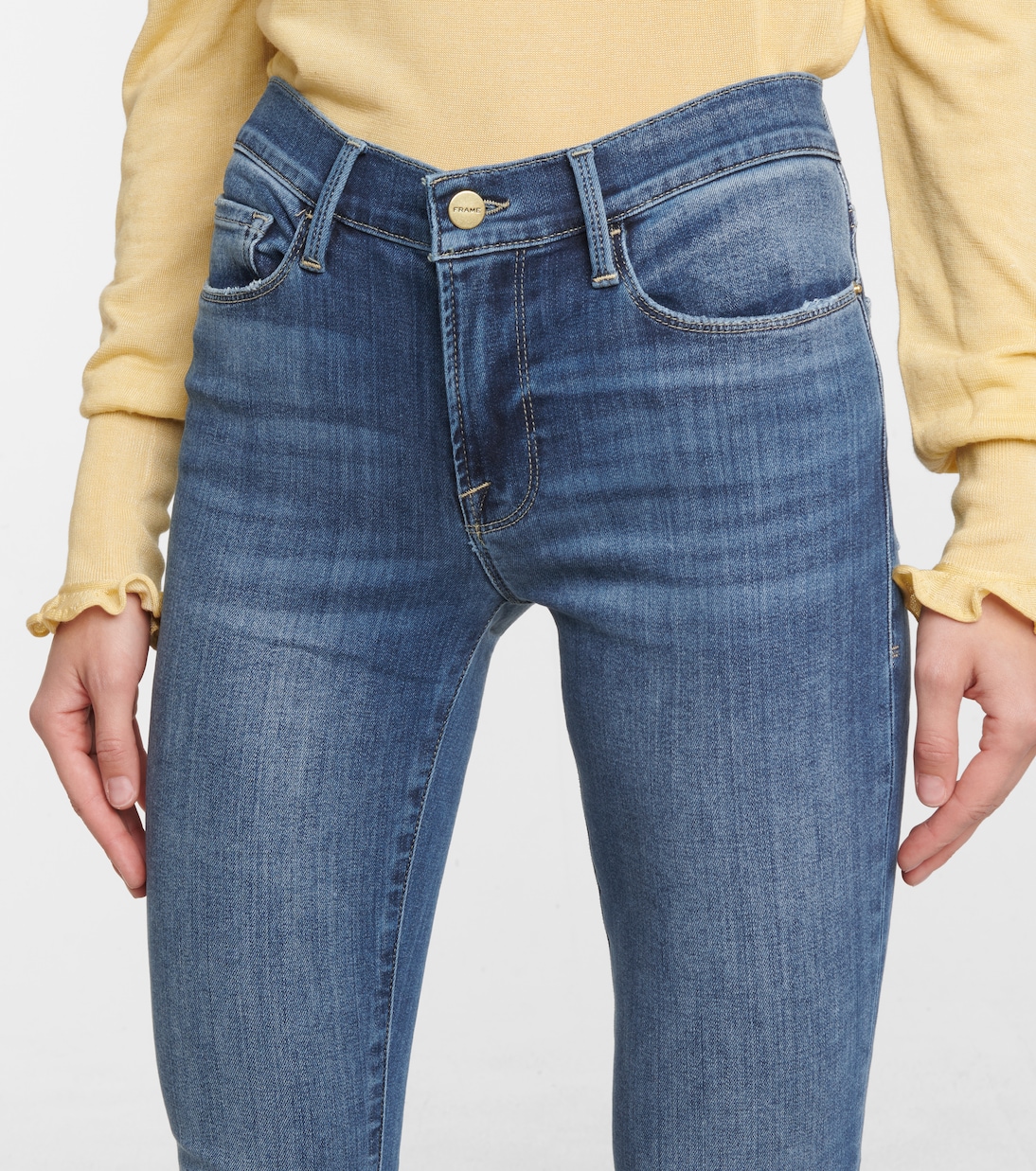 Le Skinny de Jeanne mid-rise jeans | Frame
