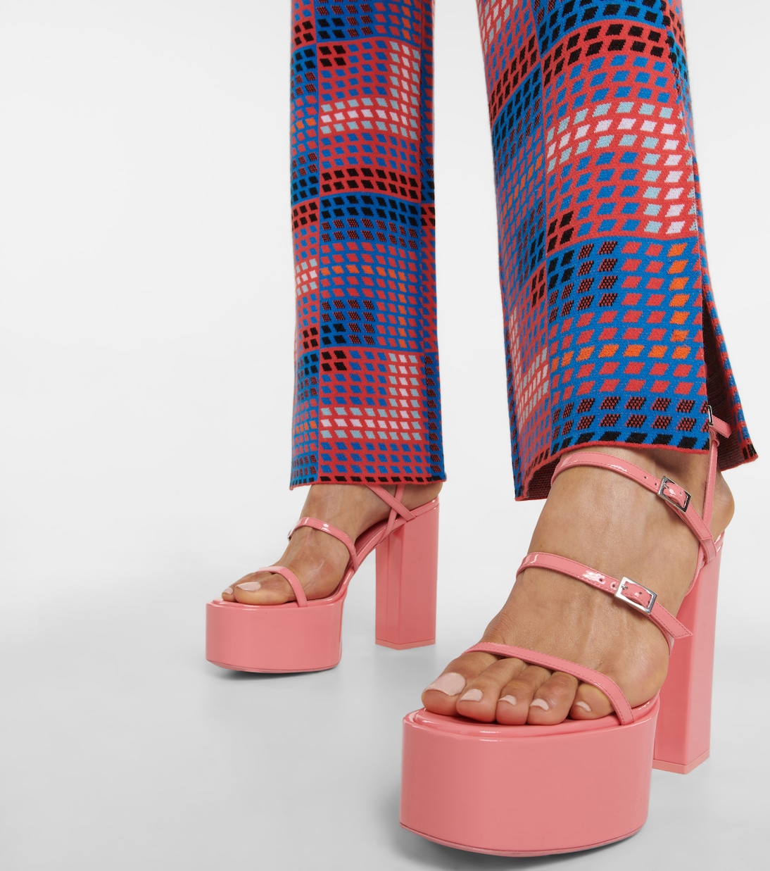 Jessica 130 leather platform sandals | Paris Texas