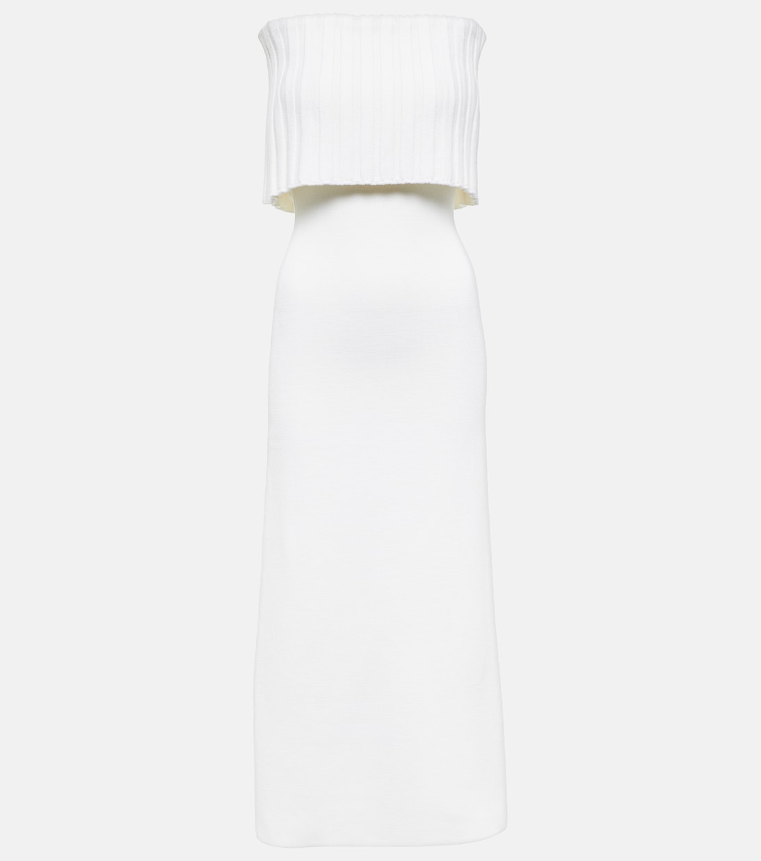 Risette off-shoulder wool midi dress | Safiyaa