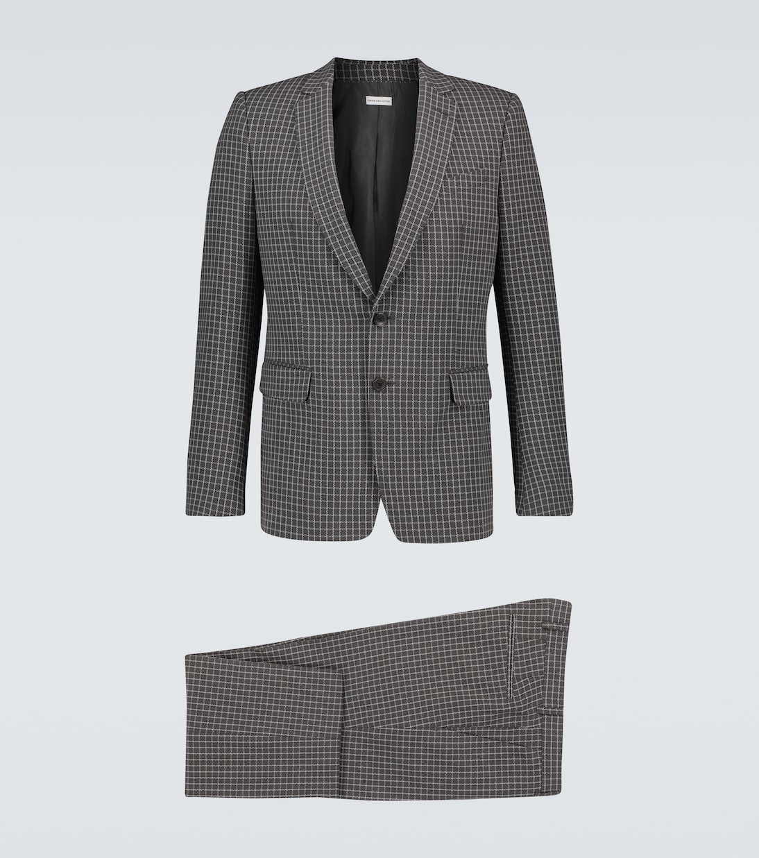 Karierter Anzug aus Baumwolle | Dries Van Noten
