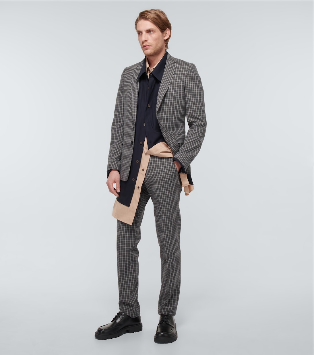 Karierter Anzug aus Baumwolle | Dries Van Noten