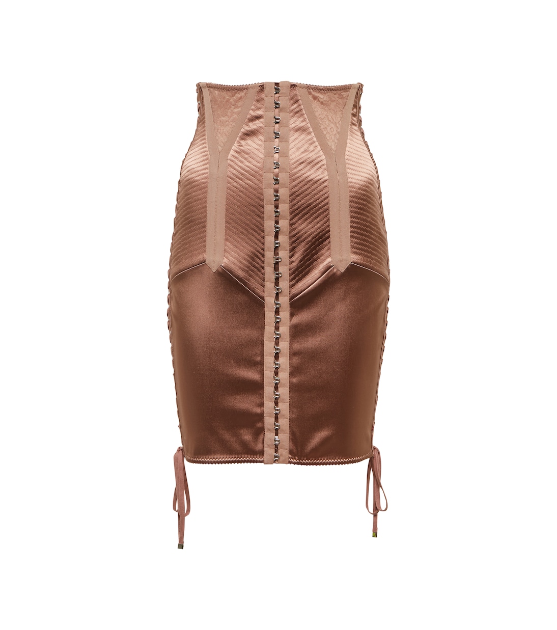 Mini-jupe à taille haute en satin | Dolce&Gabbana