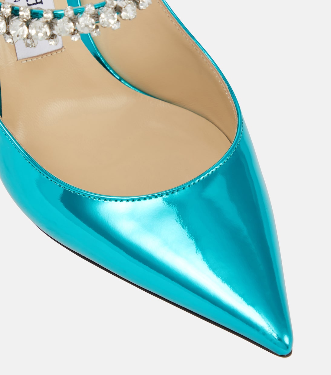 Bing 100 metallic leather mules | Jimmy Choo