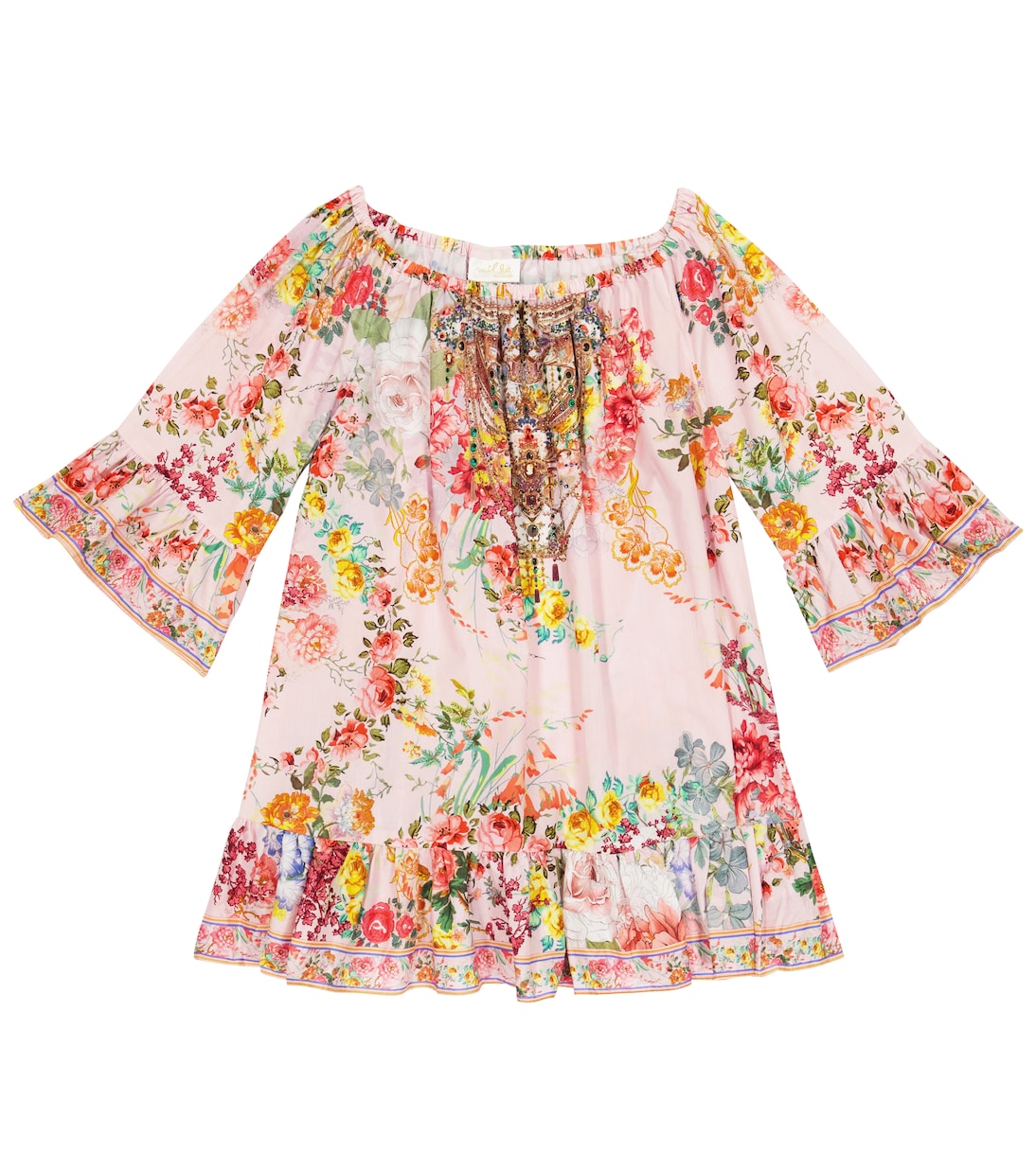 Bedrucktes Kleid aus Baumwolle | Camilla Kids