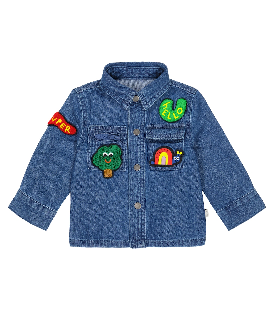 Baby - Camicia di jeans con ricamo | Stella McCartney Kids