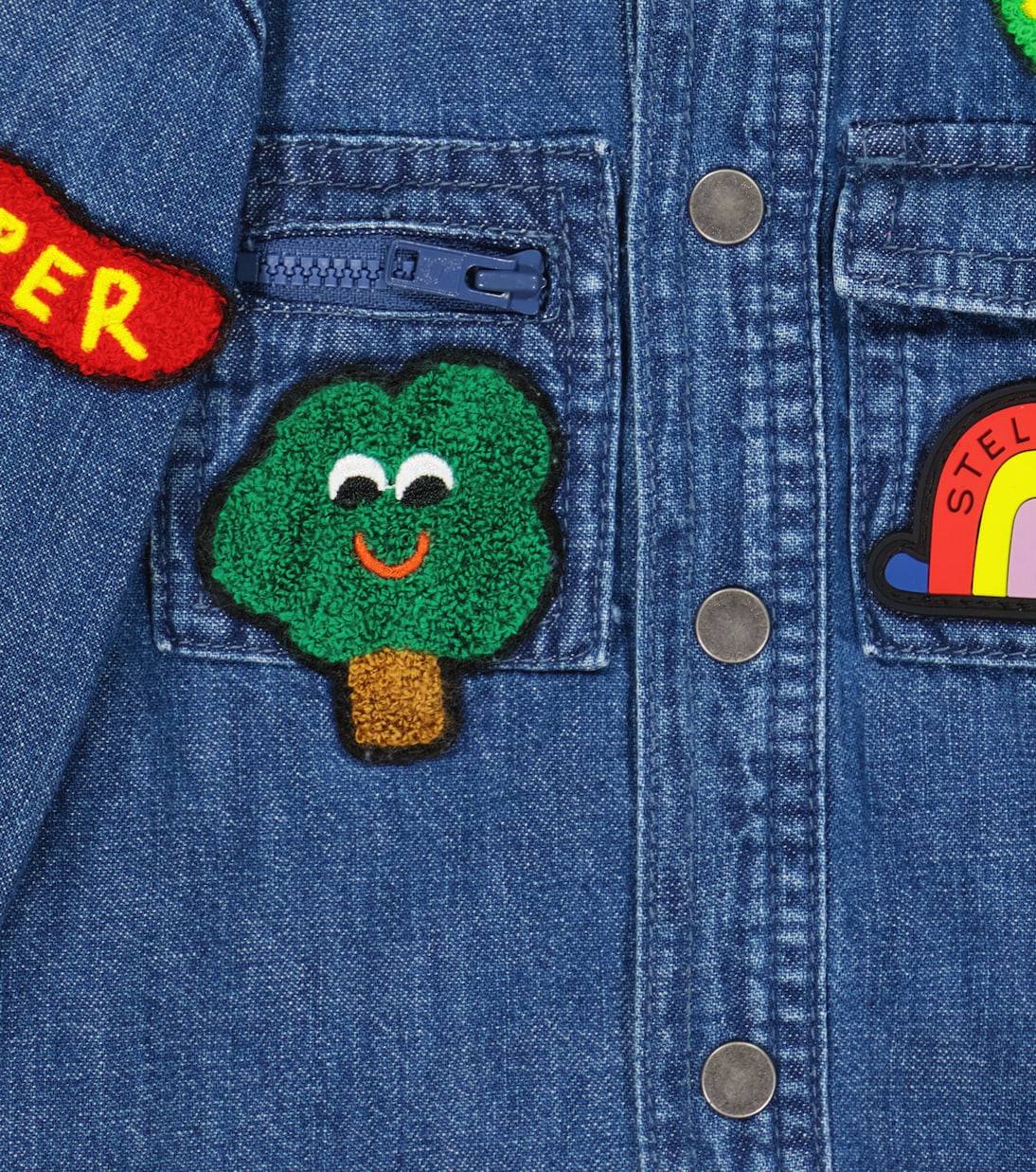 Baby - Camicia di jeans con ricamo | Stella McCartney Kids