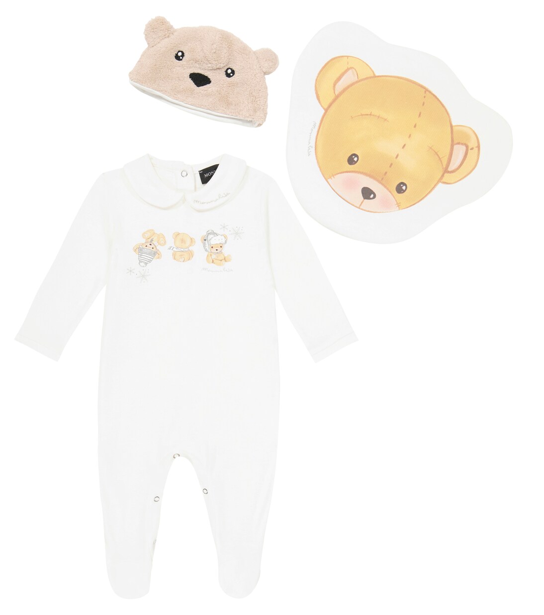 Baby Set aus Strampler und Mütze | Monnalisa