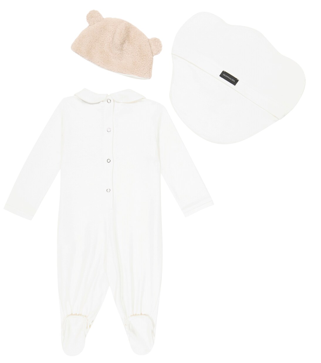 Baby Set aus Strampler und Mütze | Monnalisa