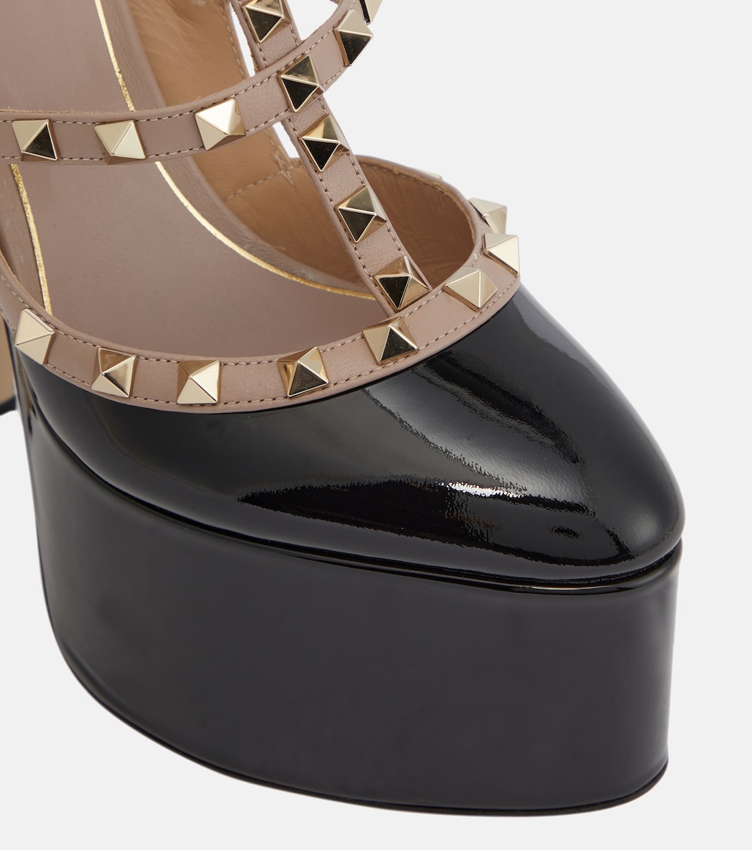 Rockstud patent leather platform pumps | Valentino Garavani