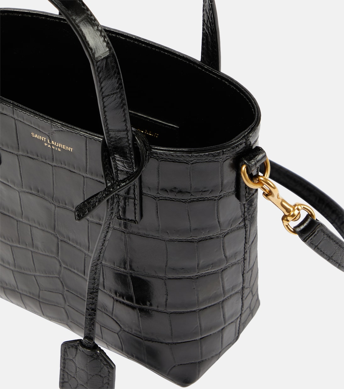 Sac Toy Shopping N/S en cuir embossé | Saint Laurent