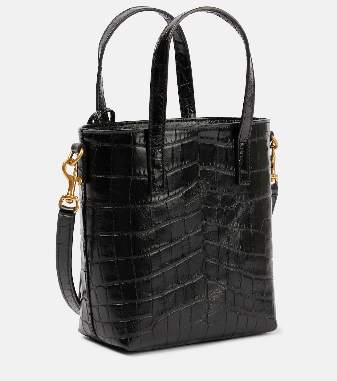 Sac Toy Shopping N/S en cuir embossé | Saint Laurent