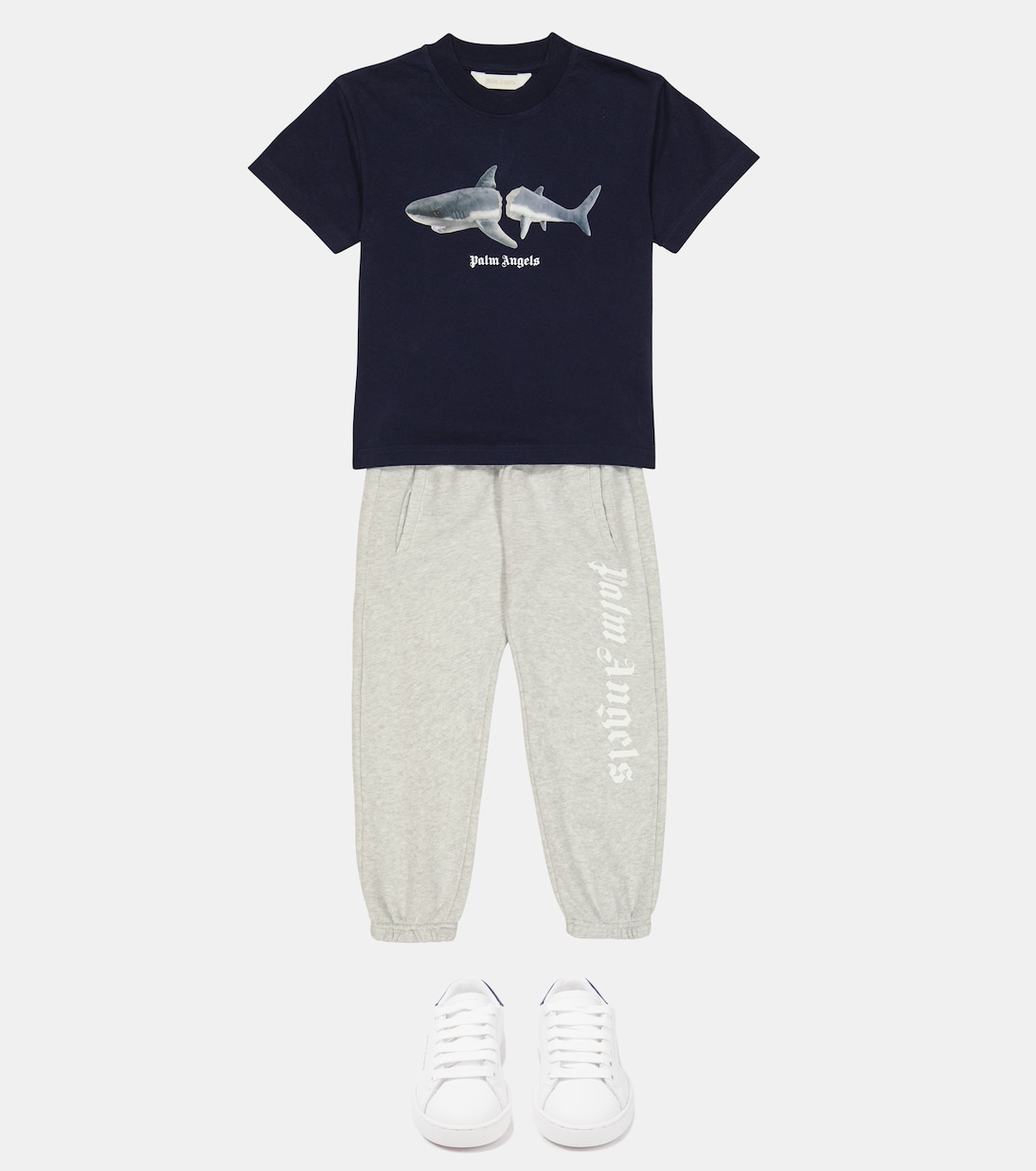 T-shirt imprimé en coton | Palm Angels Kids