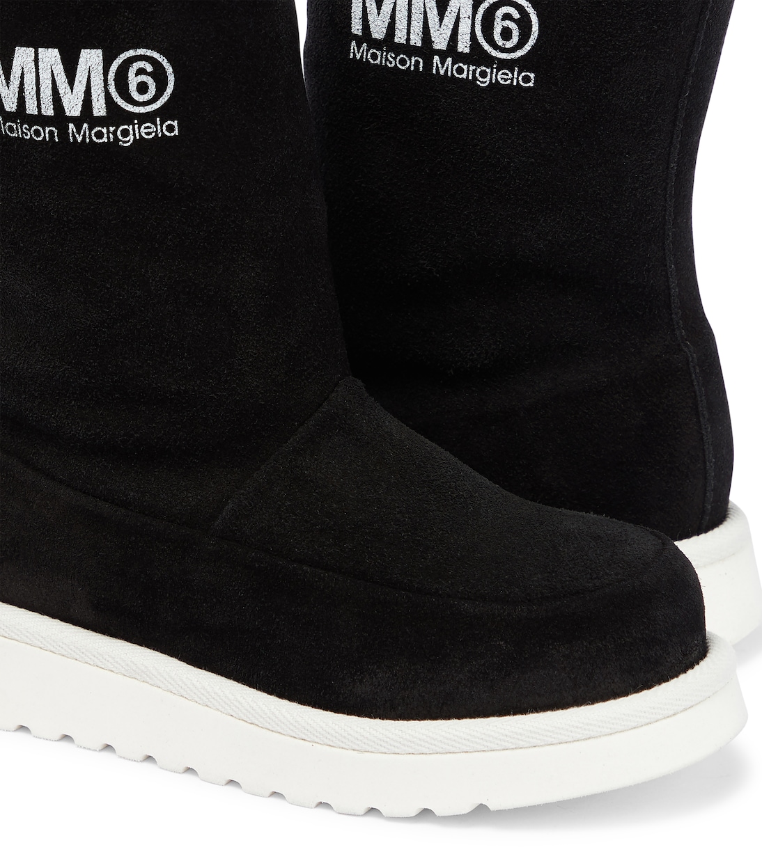 Logo leather boots | MM6 Maison Margiela Kids
