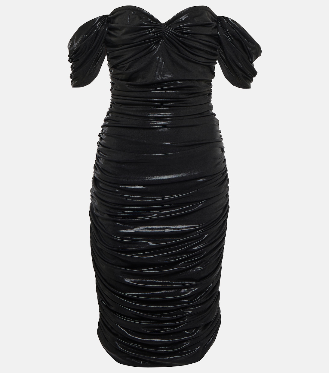 Walter off-shoulder lamé minidress | Norma Kamali