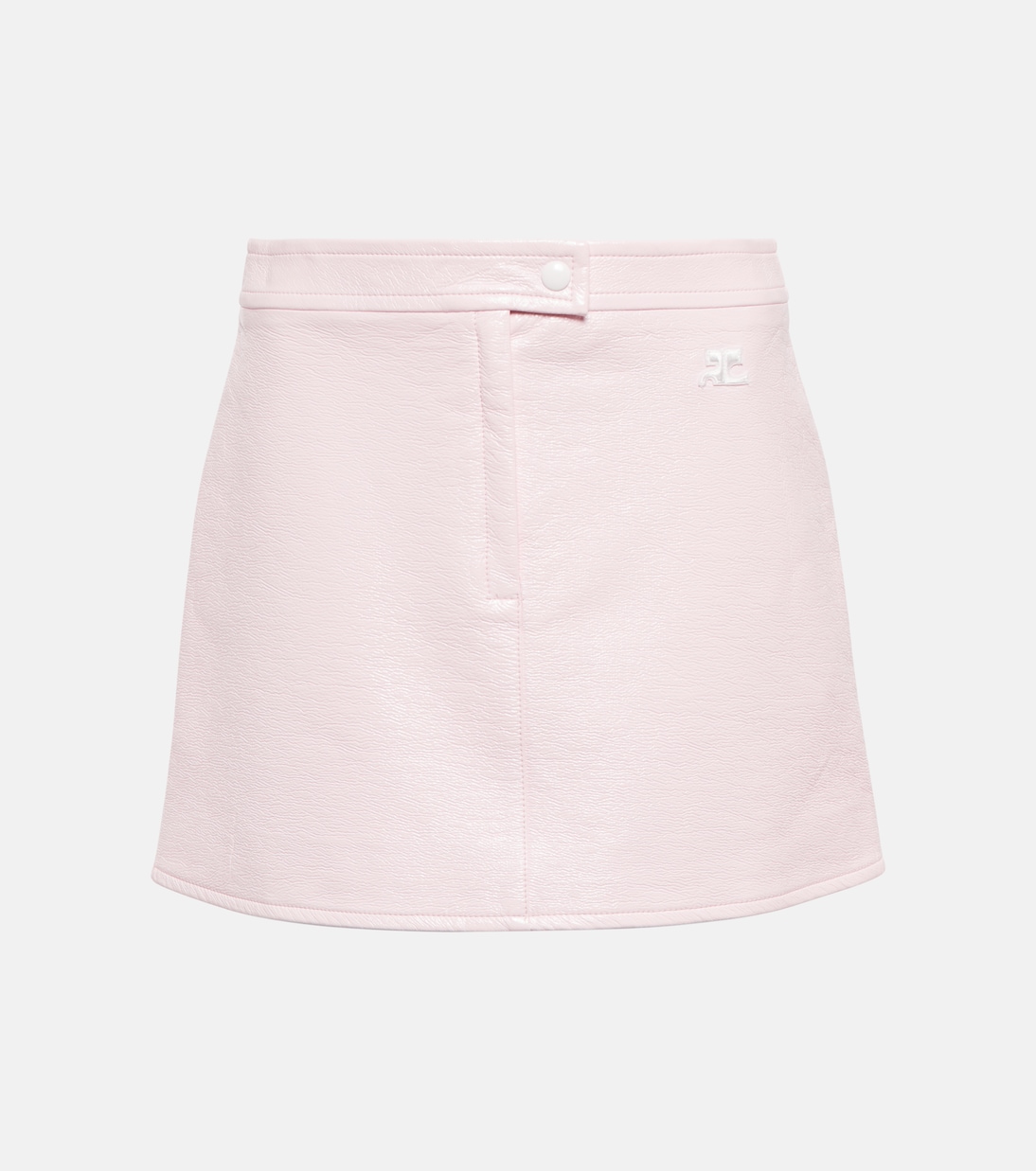 Coated cotton miniskirt | Courrèges