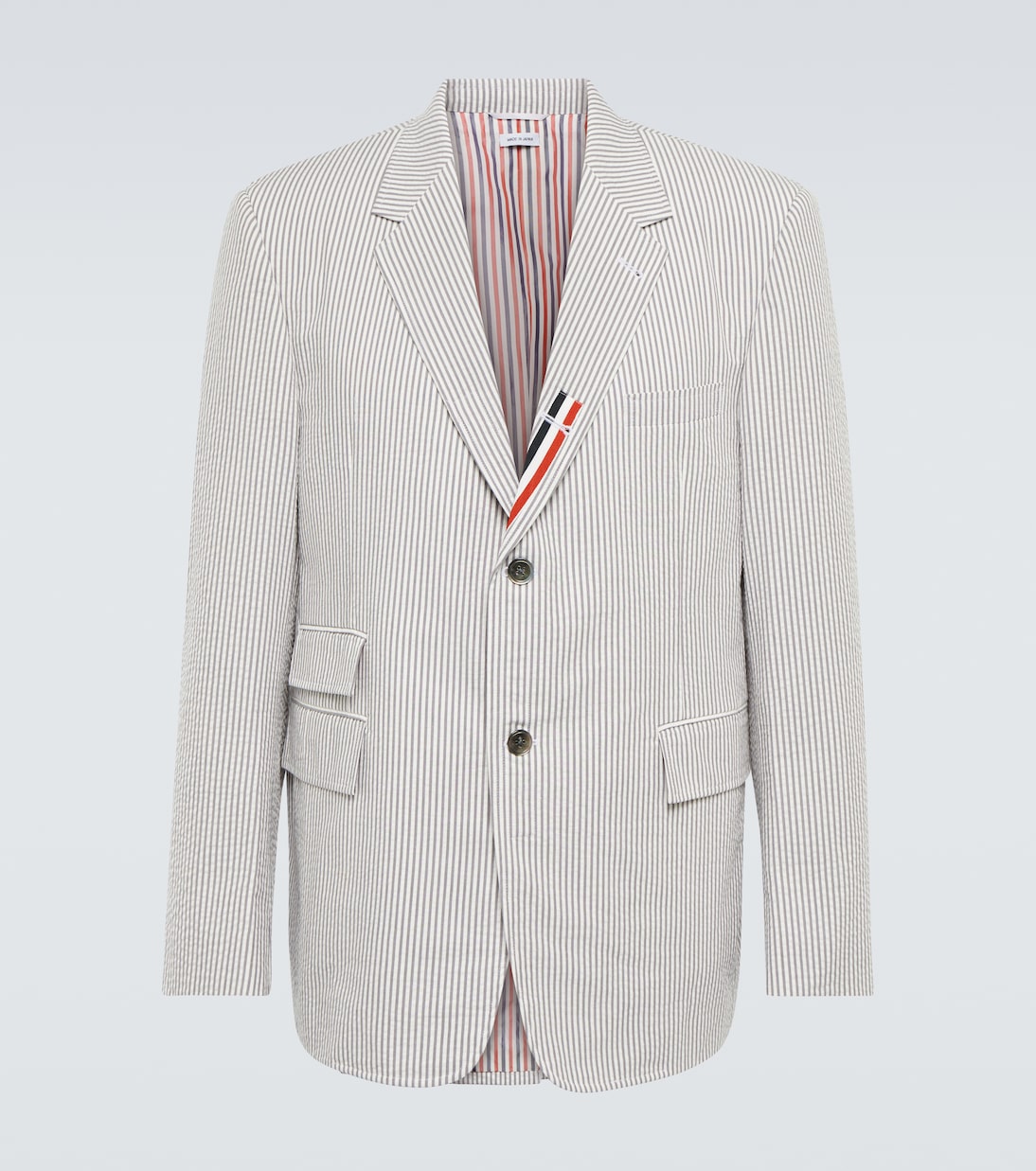 Blazer de algodón con raya diplomática | Thom Browne