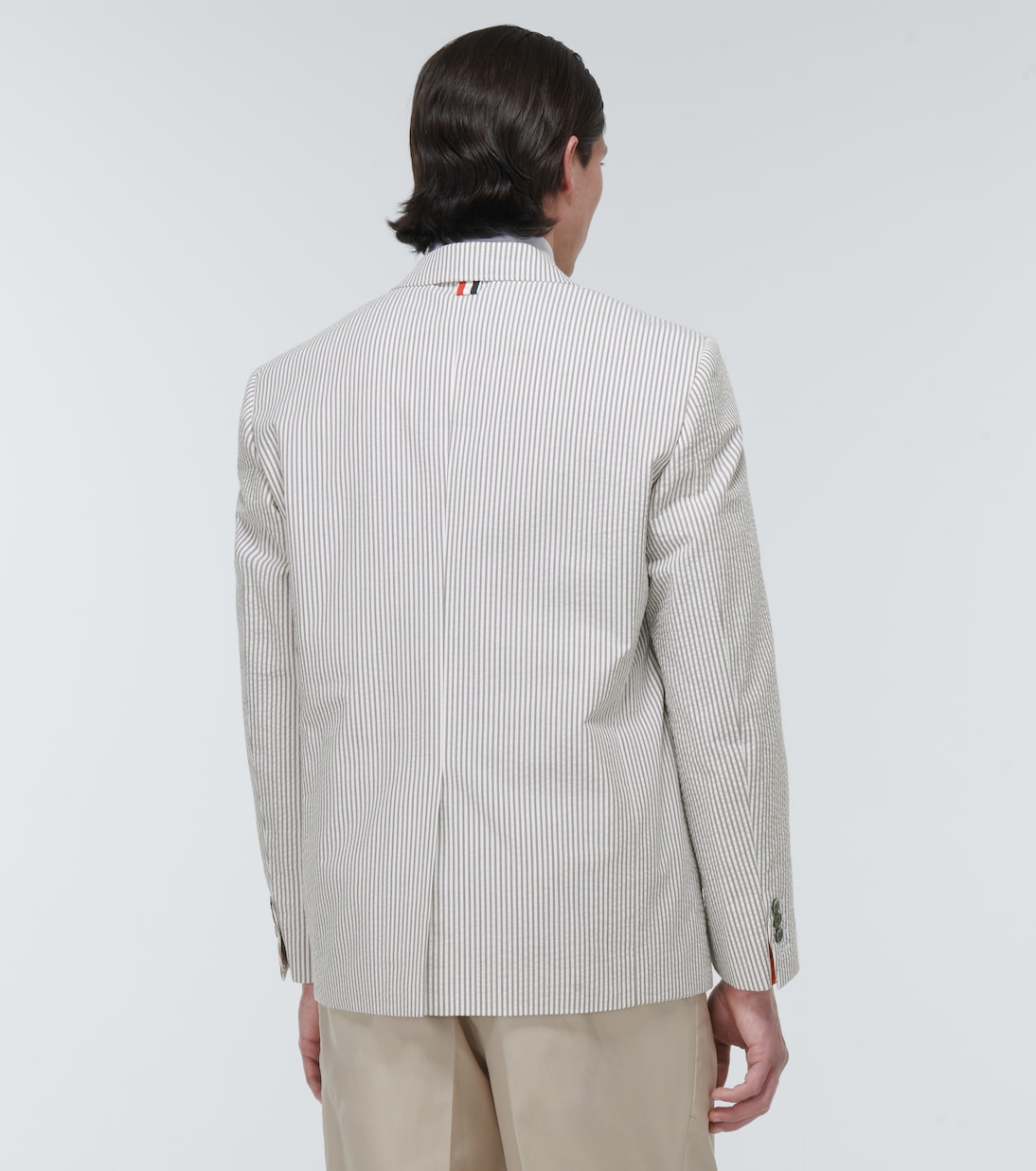 Blazer de algodón con raya diplomática | Thom Browne