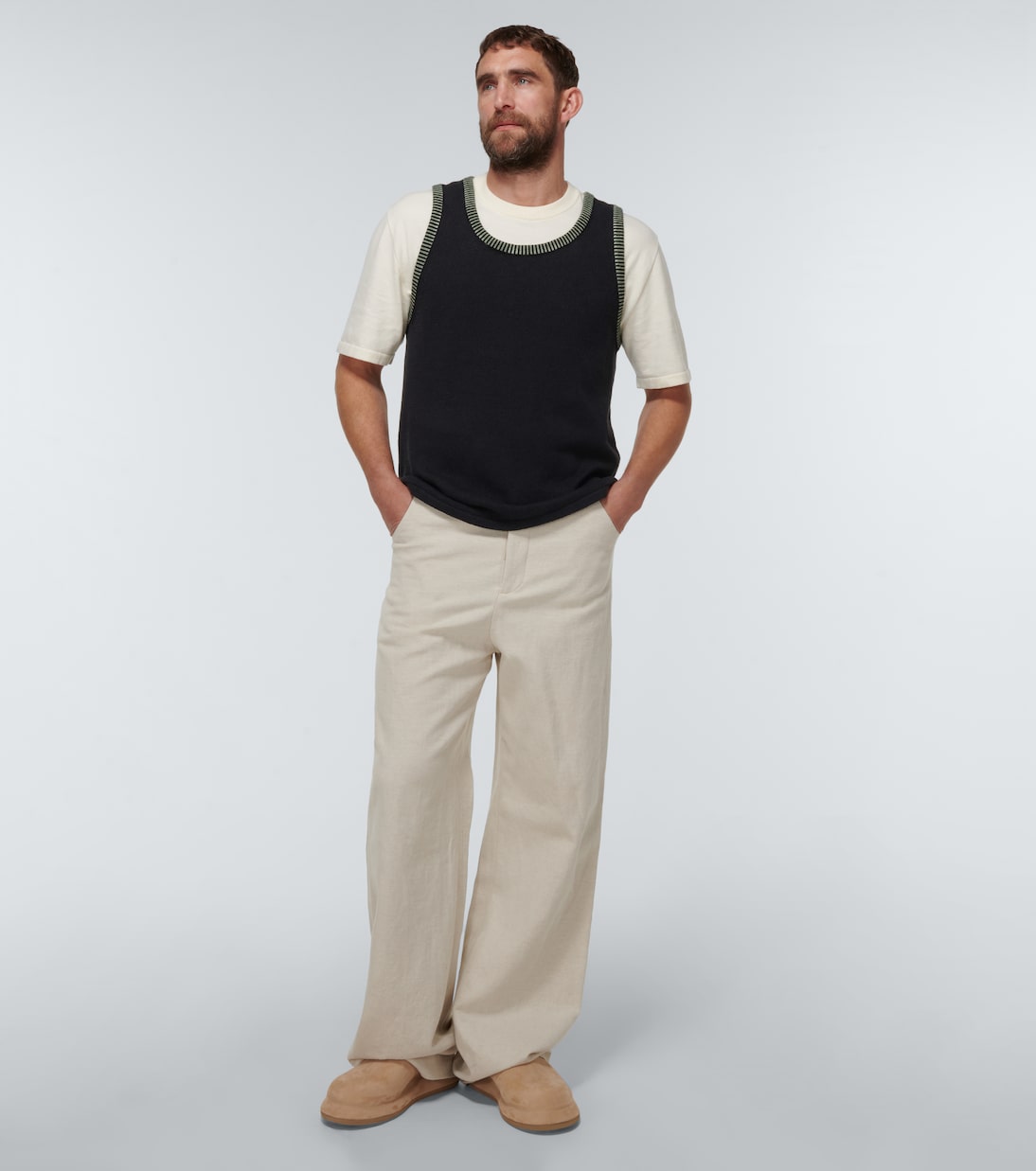 Sleeveless knitted top | Commas
