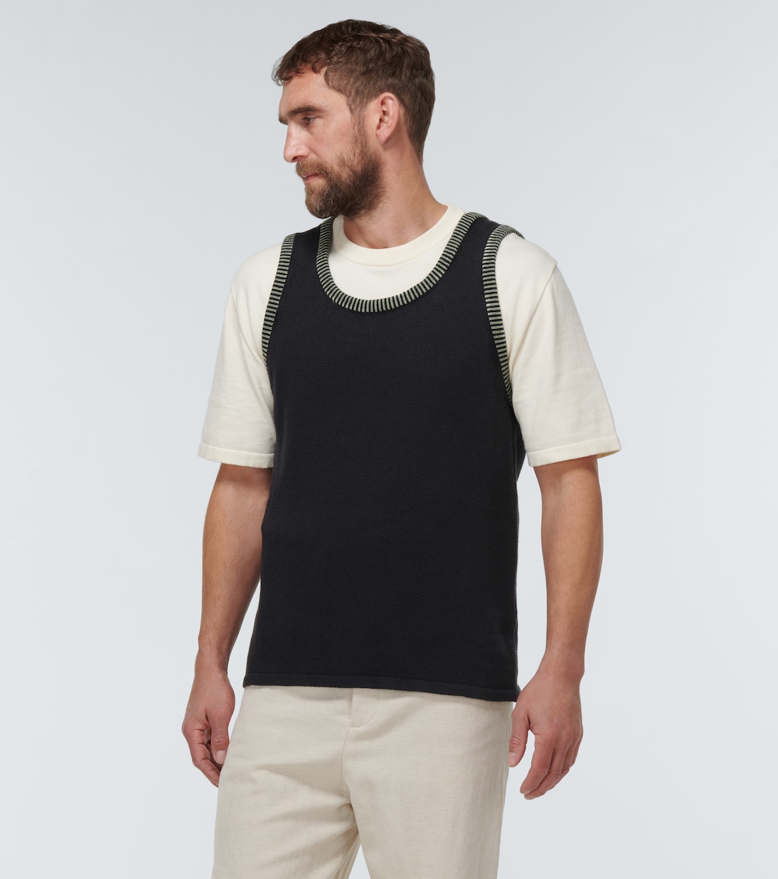 Sleeveless knitted top | Commas