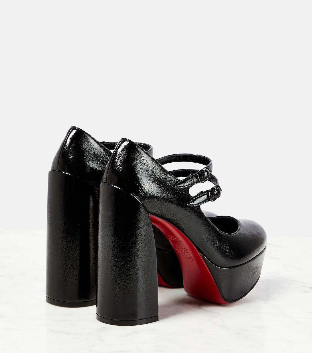 Escarpins Movida Jane 130 à plateau en cuir | Christian Louboutin