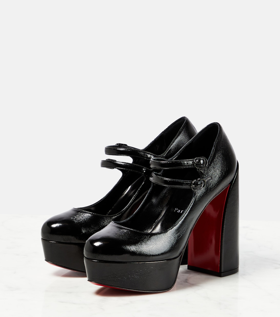 Escarpins Movida Jane 130 à plateau en cuir | Christian Louboutin