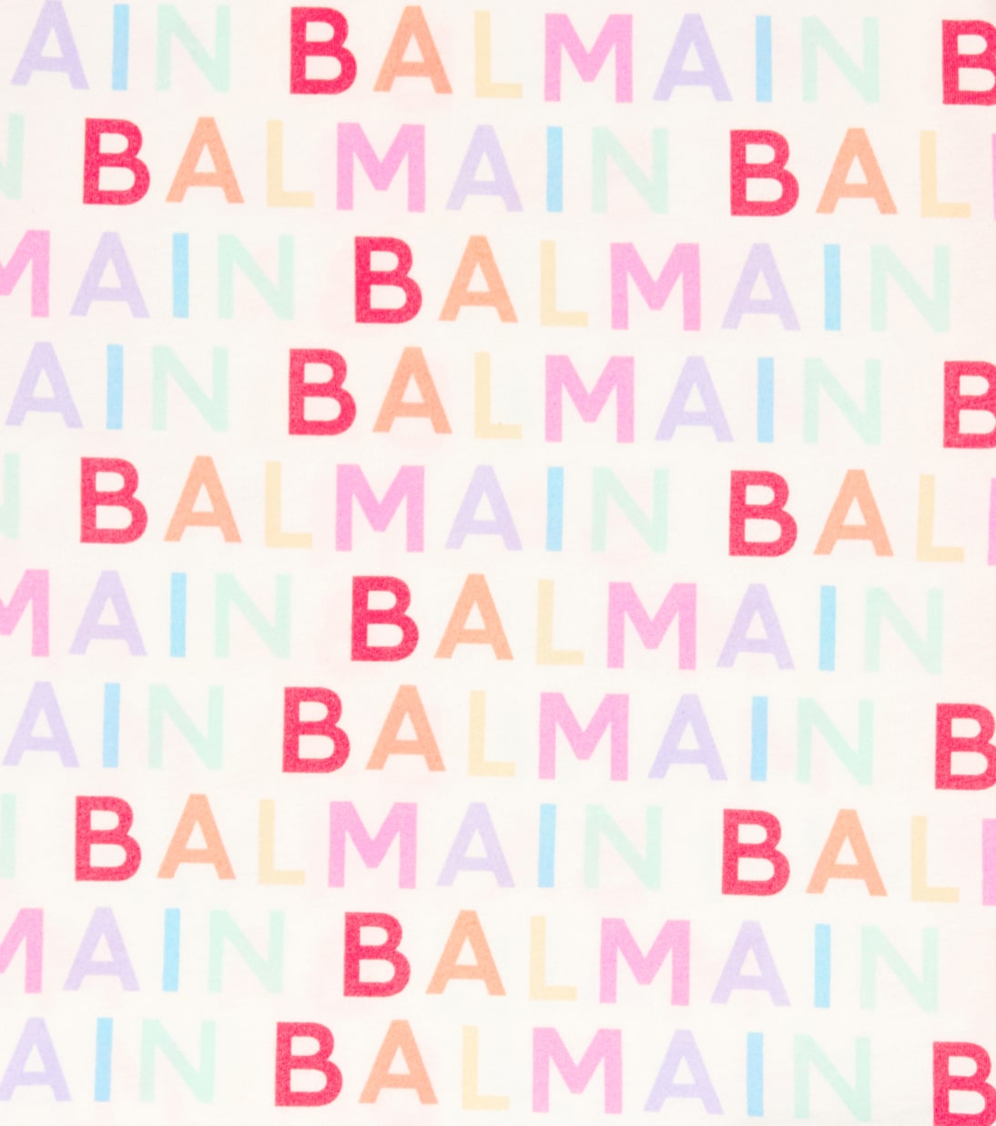 Camiseta de algodón estampada con logo | Balmain Kids