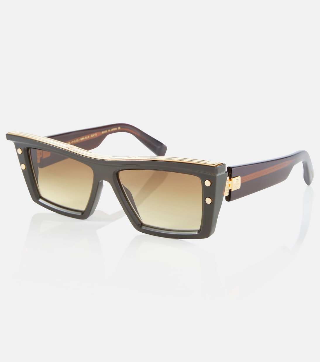 Occhiali da sole squadrati con logo | Balmain
