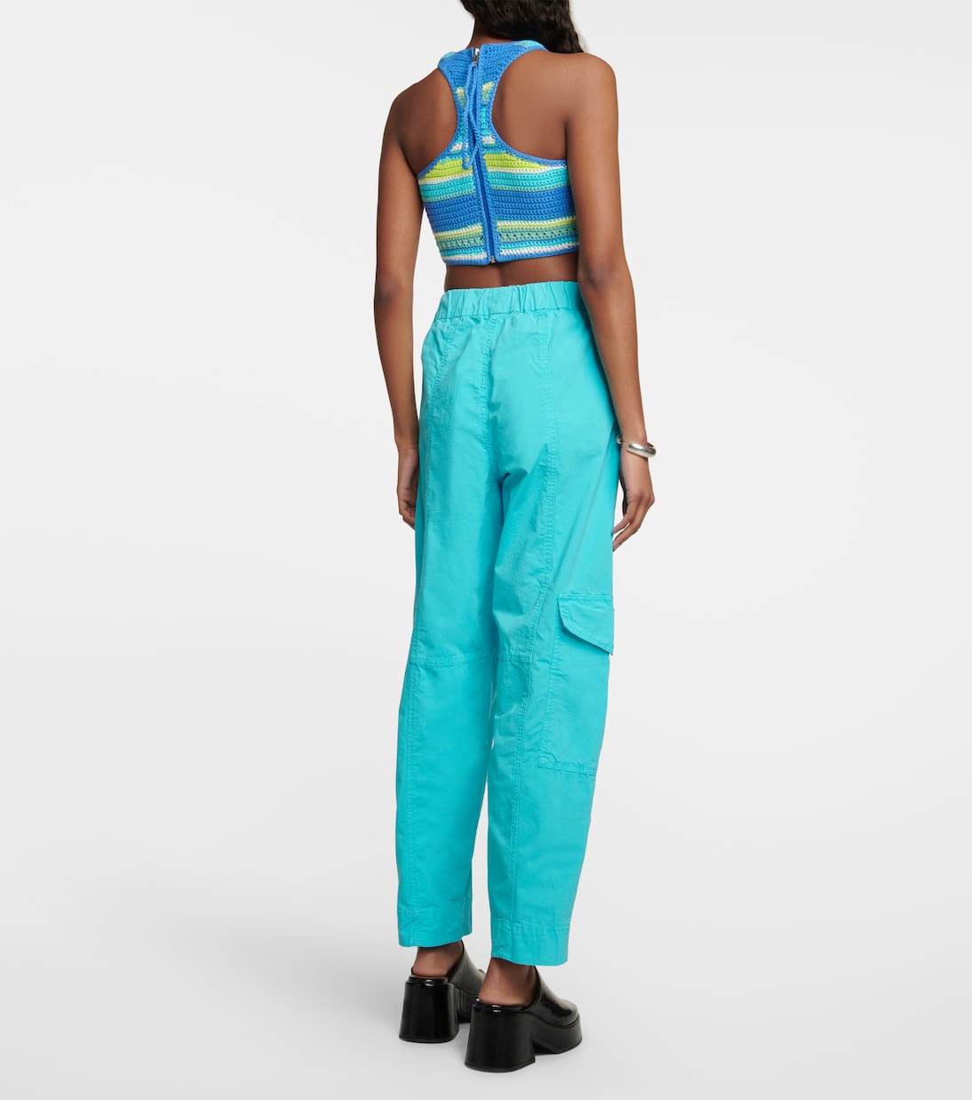 Pantalones en mezcla de algodón | Ganni