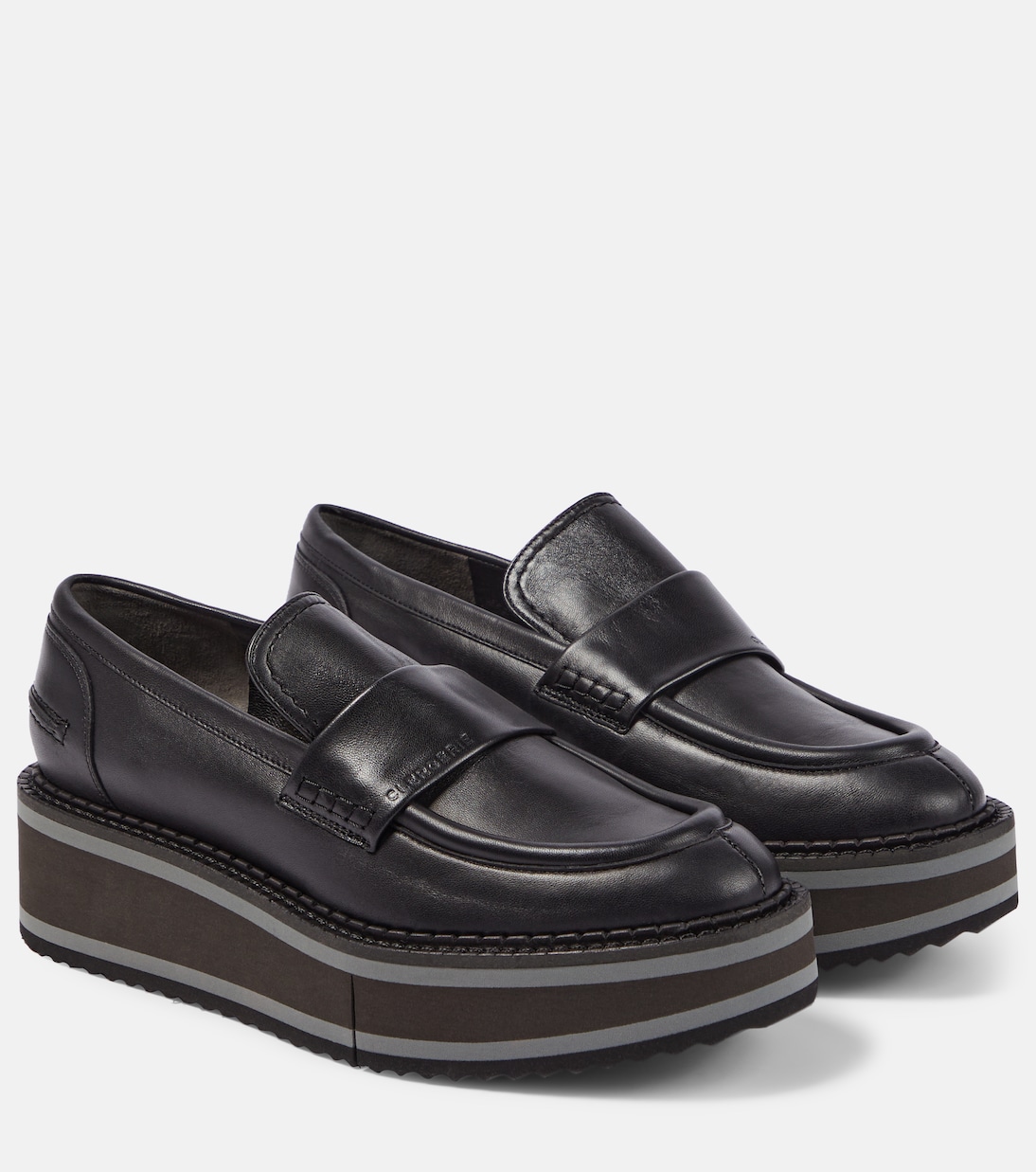 Mocassini con plateau Bahati in pelle | Clergerie