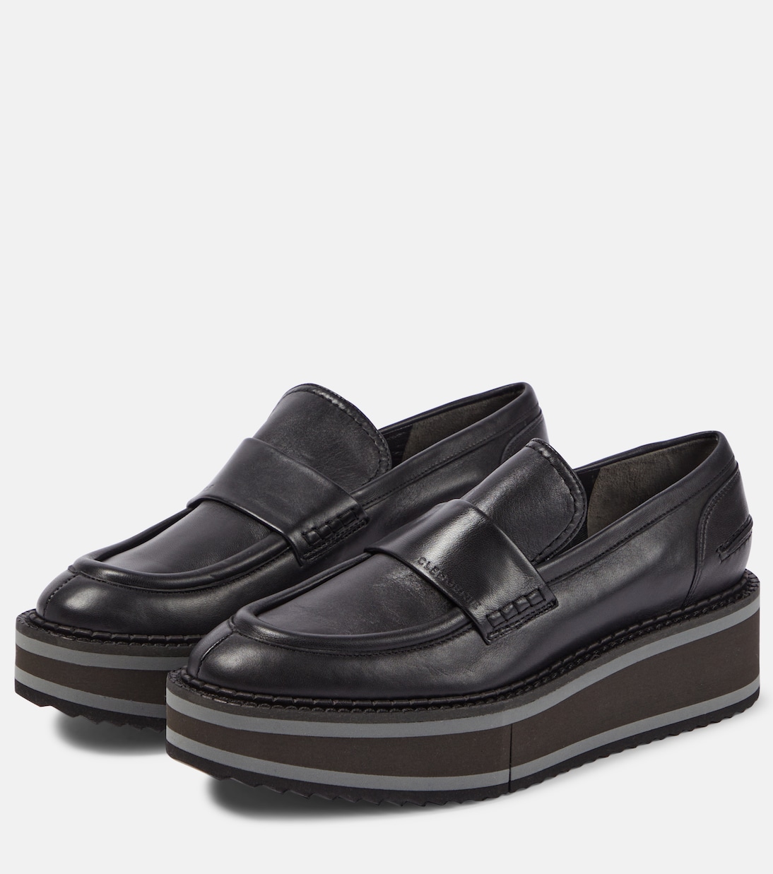 Mocassini con plateau Bahati in pelle | Clergerie