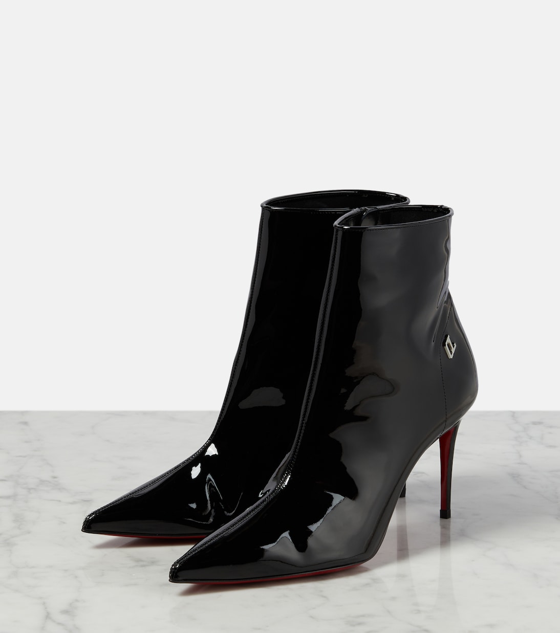 Bottes Sporty Kate 85 en cuir verni | Christian Louboutin