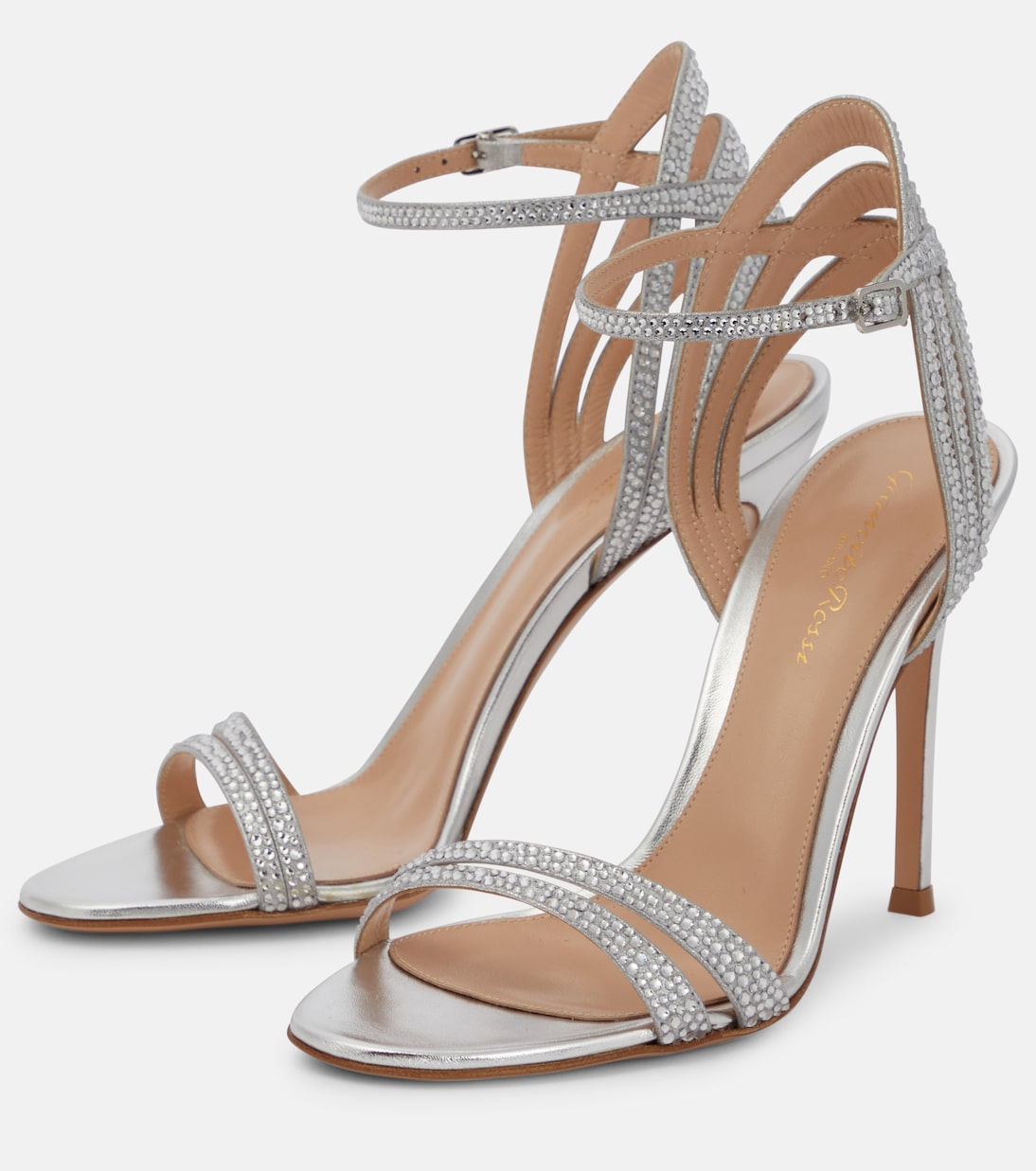Sandali in pelle con cristalli | Gianvito Rossi