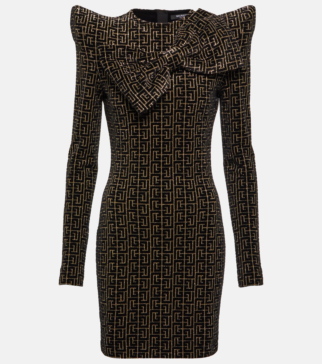 Monogram sequined minidress | Balmain
