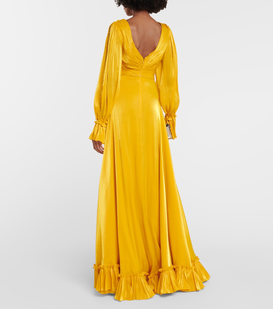Ruffle-trimmed gown | Costarellos