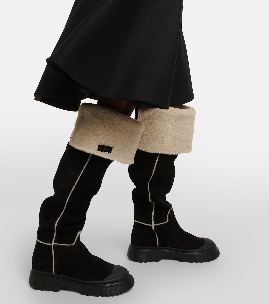 Botas altas H619 de ante | Hogan