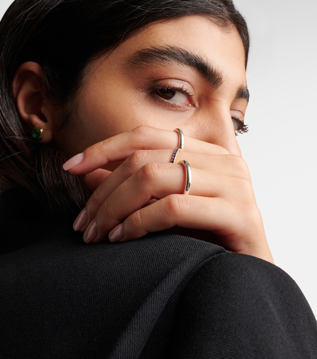 Bague Libra en argent sterling, or 18 ct et saphirs | Spinelli Kilcollin