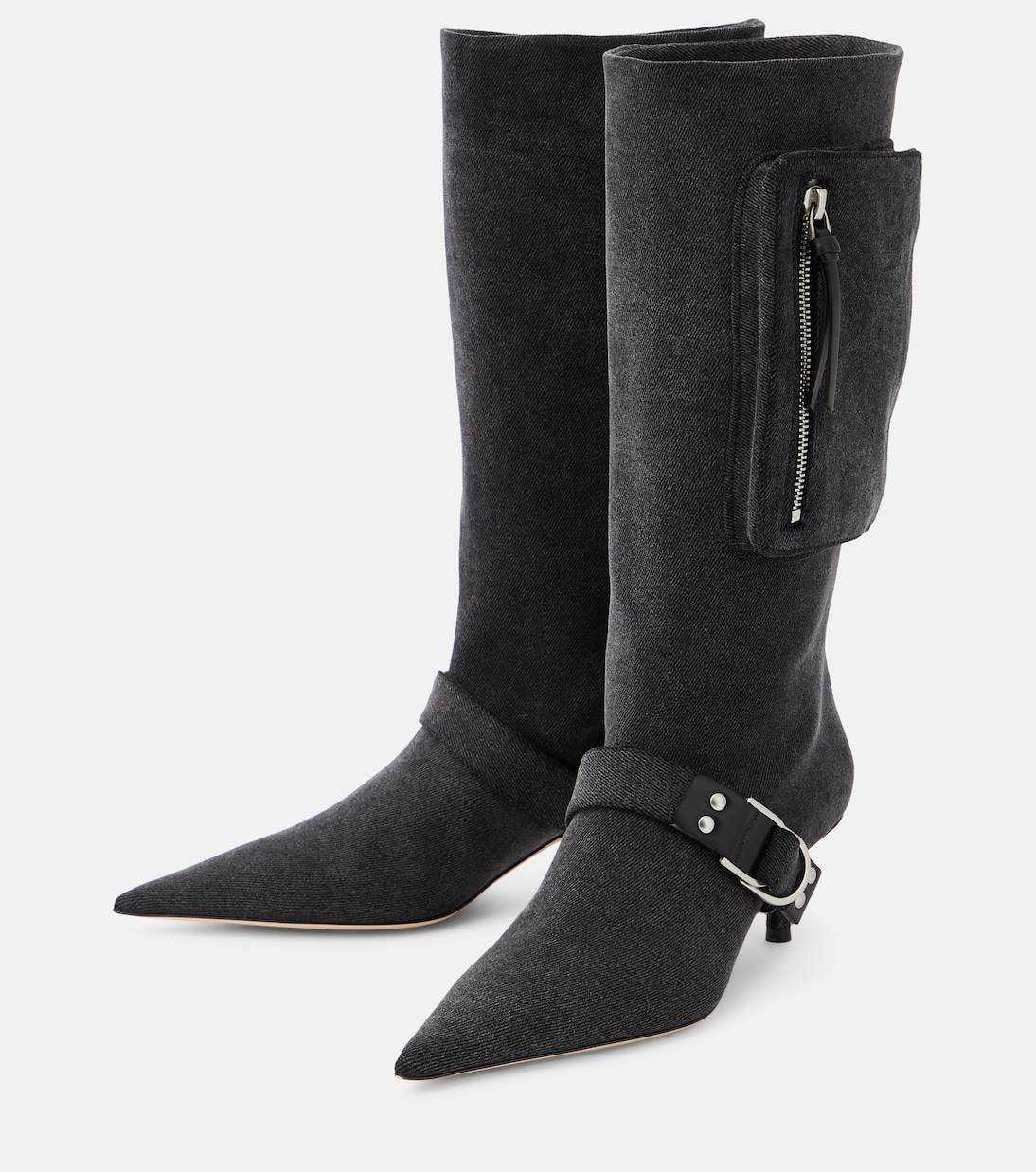 Botas altas Jeanne en denim | Blumarine