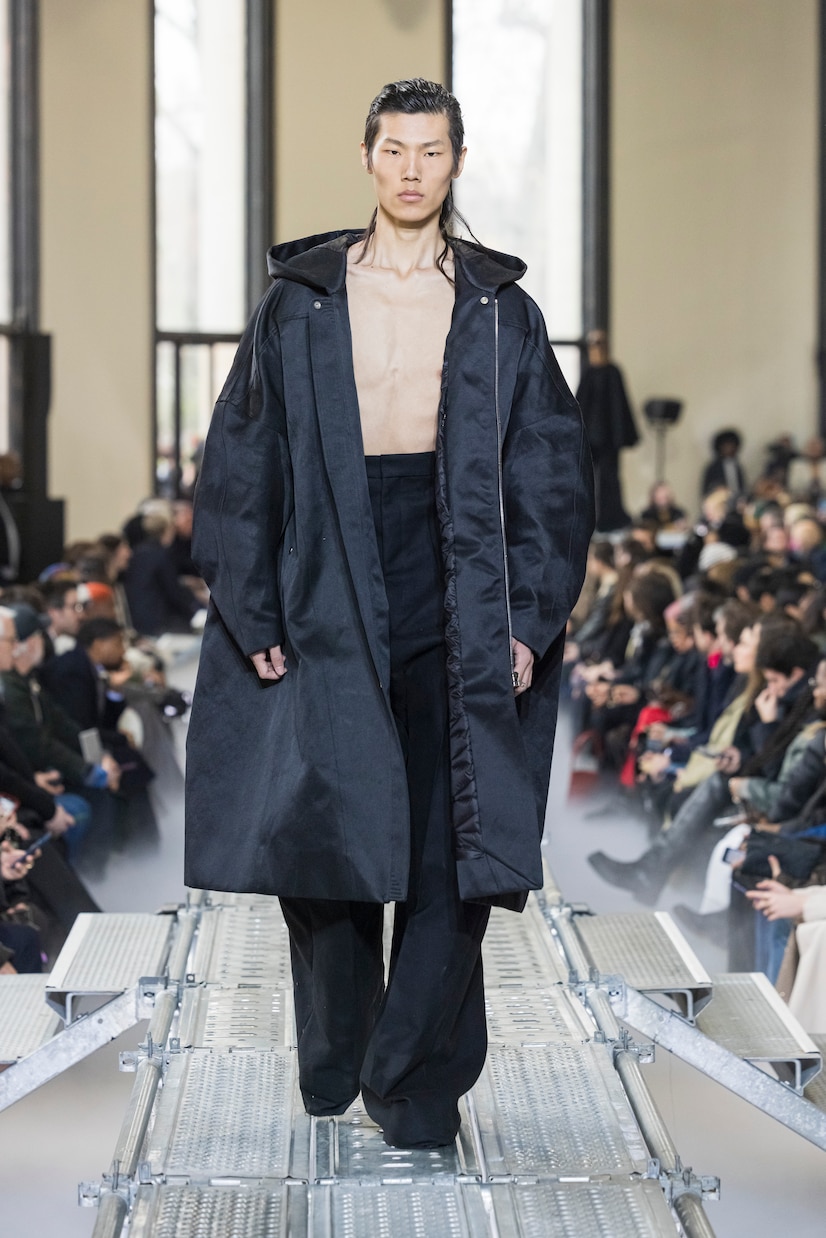 Abrigo acolchado Jumbo Peter de algodón y seda | Rick Owens