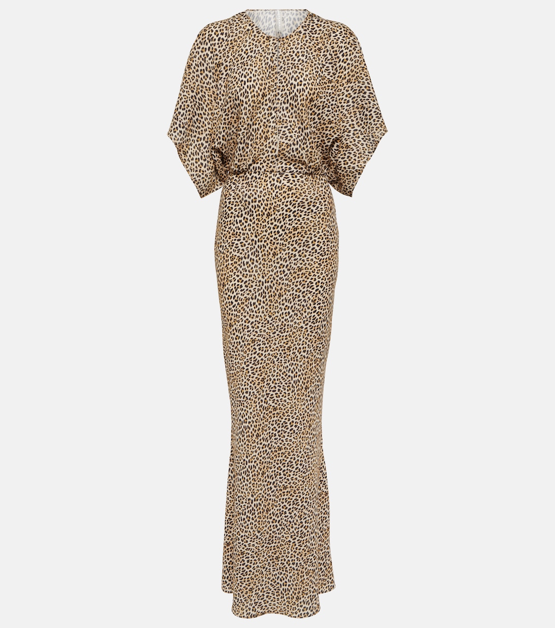 Robe longue Obie à motif léopard | Norma Kamali