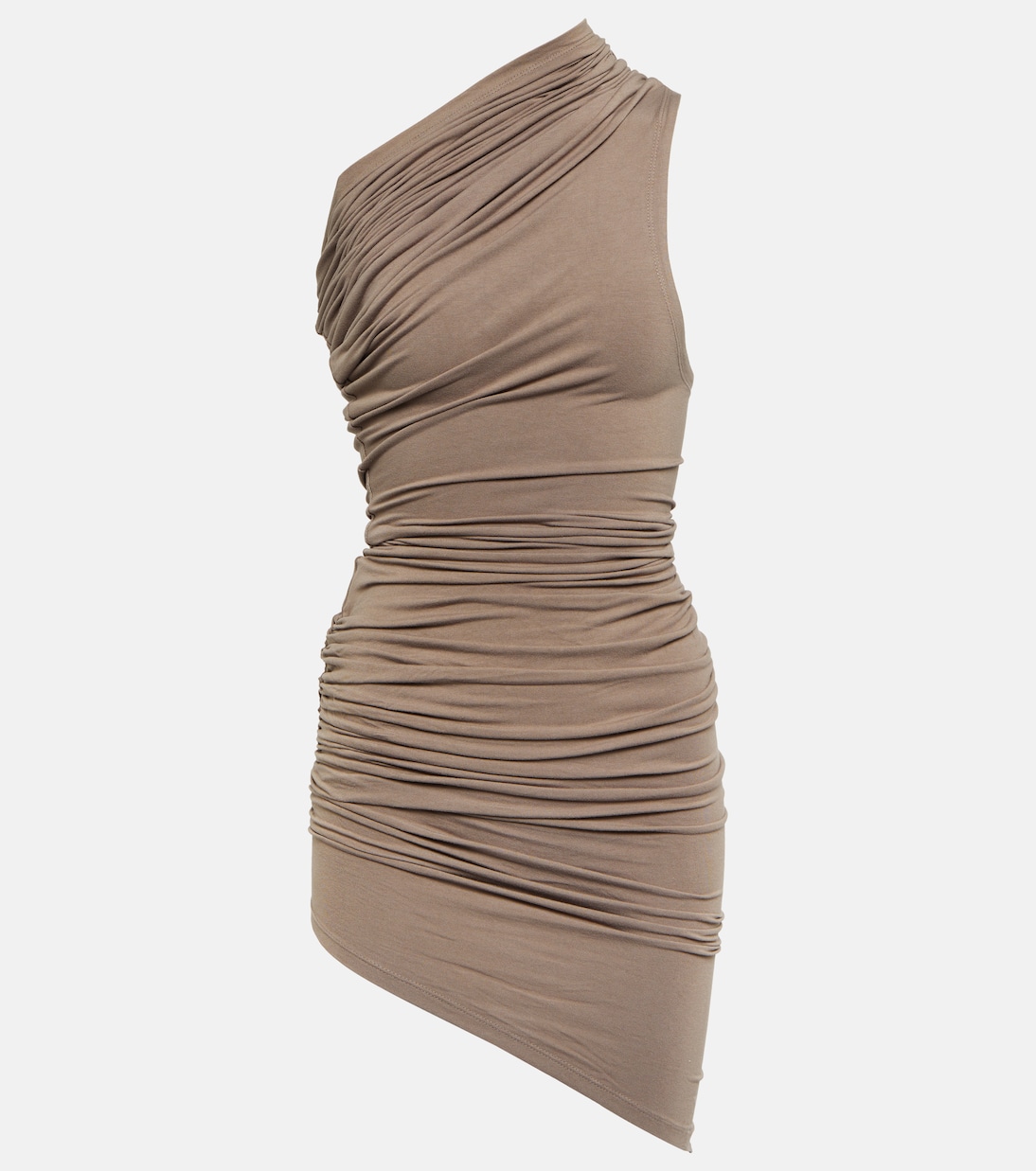 Vestido corto de punto con detalle asimétrico de Entire Studios