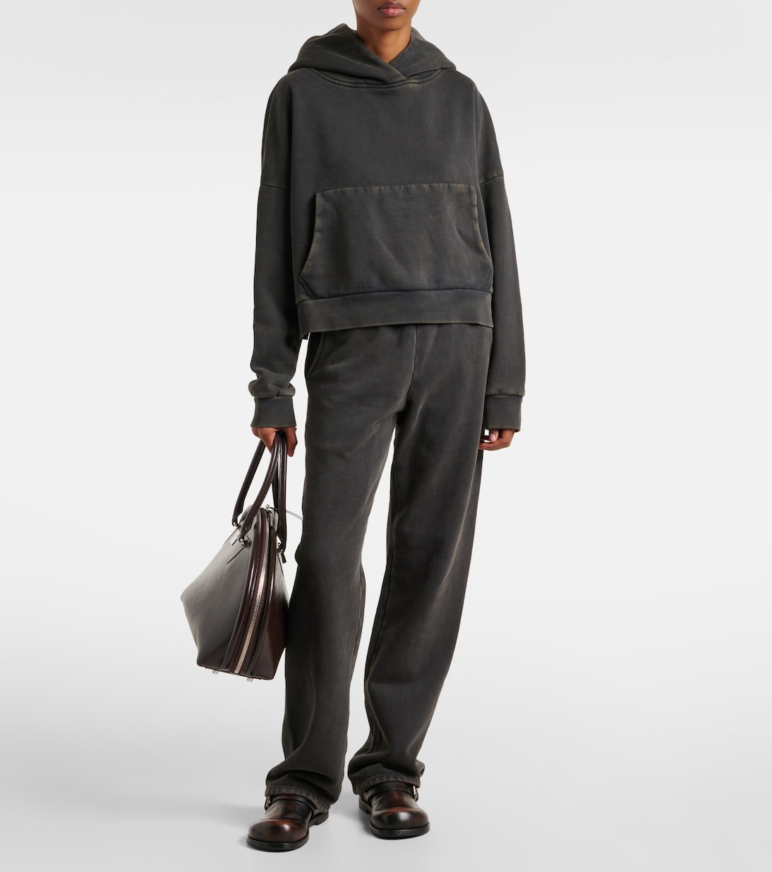 Pantalones deportivos rectos de algodón | Entire Studios