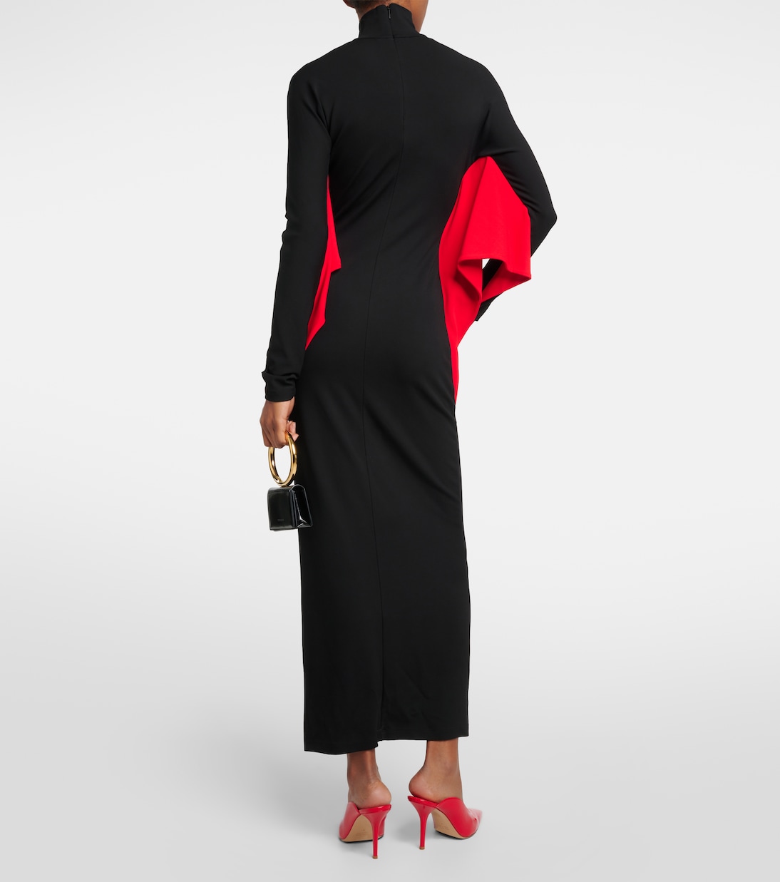 Abito midi con collo alto | Ferragamo