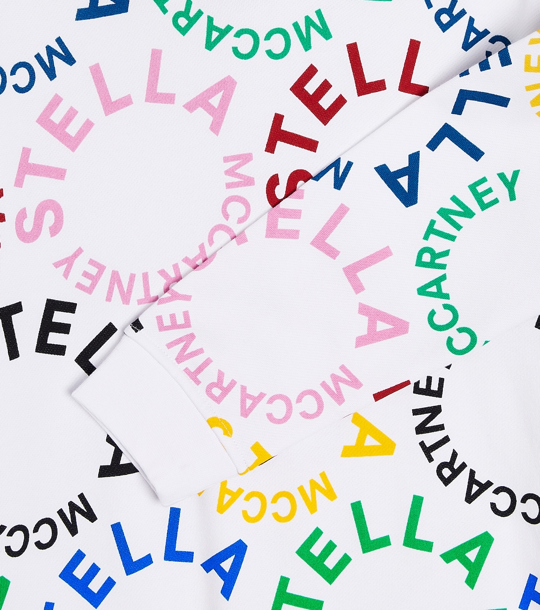 Abito felpa in jersey di cotone con logo | Stella McCartney Kids