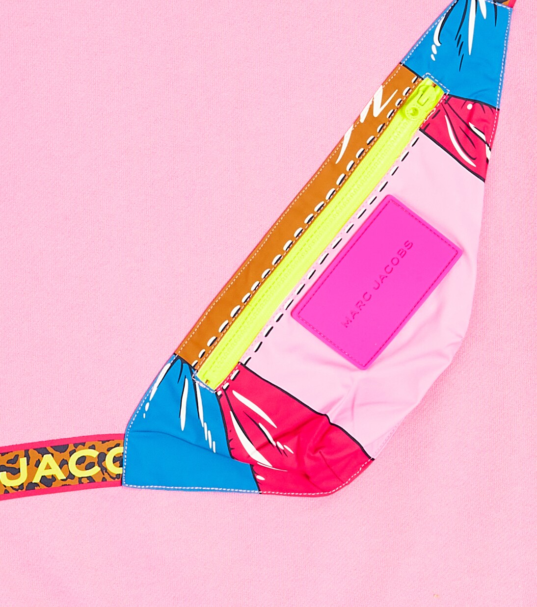 Sudadera de jersey de algodón con bolso | Marc Jacobs Kids