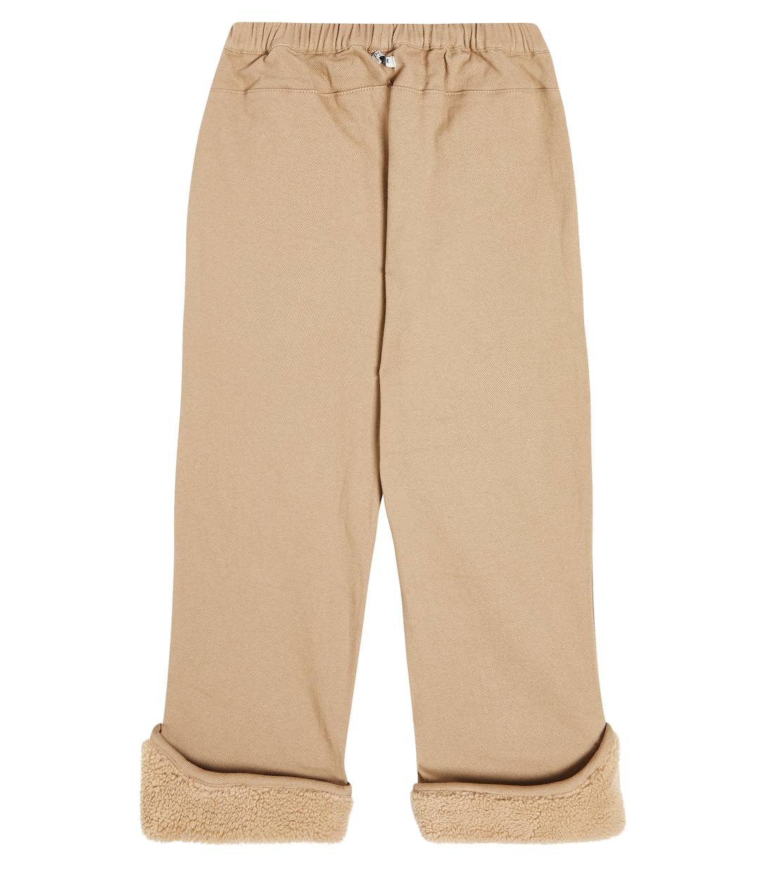 Hose Jour aus Baumwolle mit Faux Fur | Donsje