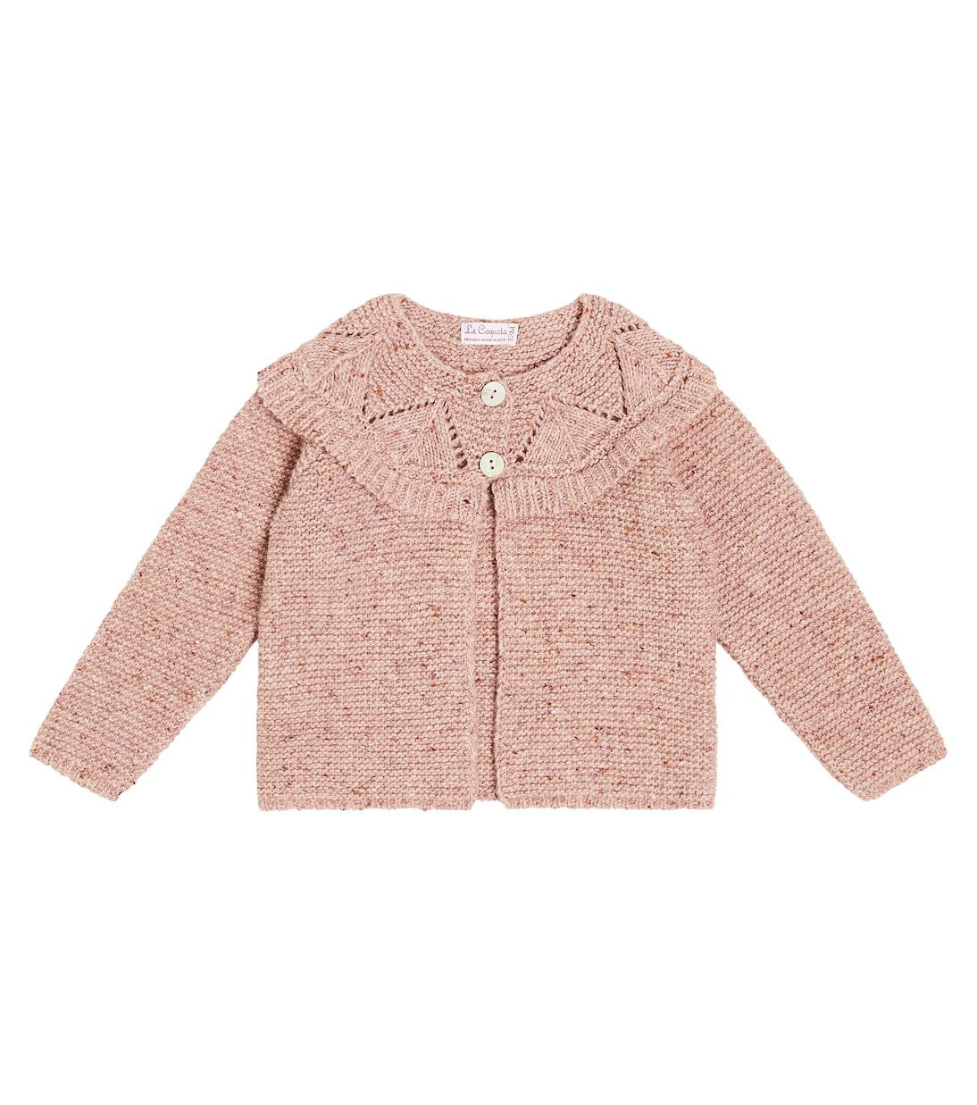 Baby Cardigan Baena aus einem Wollgemisch | La Coqueta